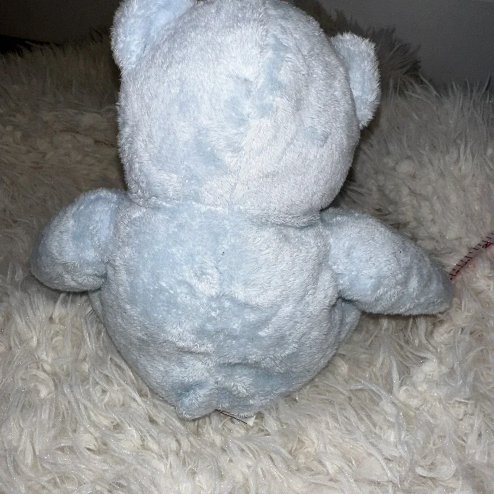 2003 Ty Pluffies Tinker The Light Blue Soft Teddy‎ Bear Plush 9